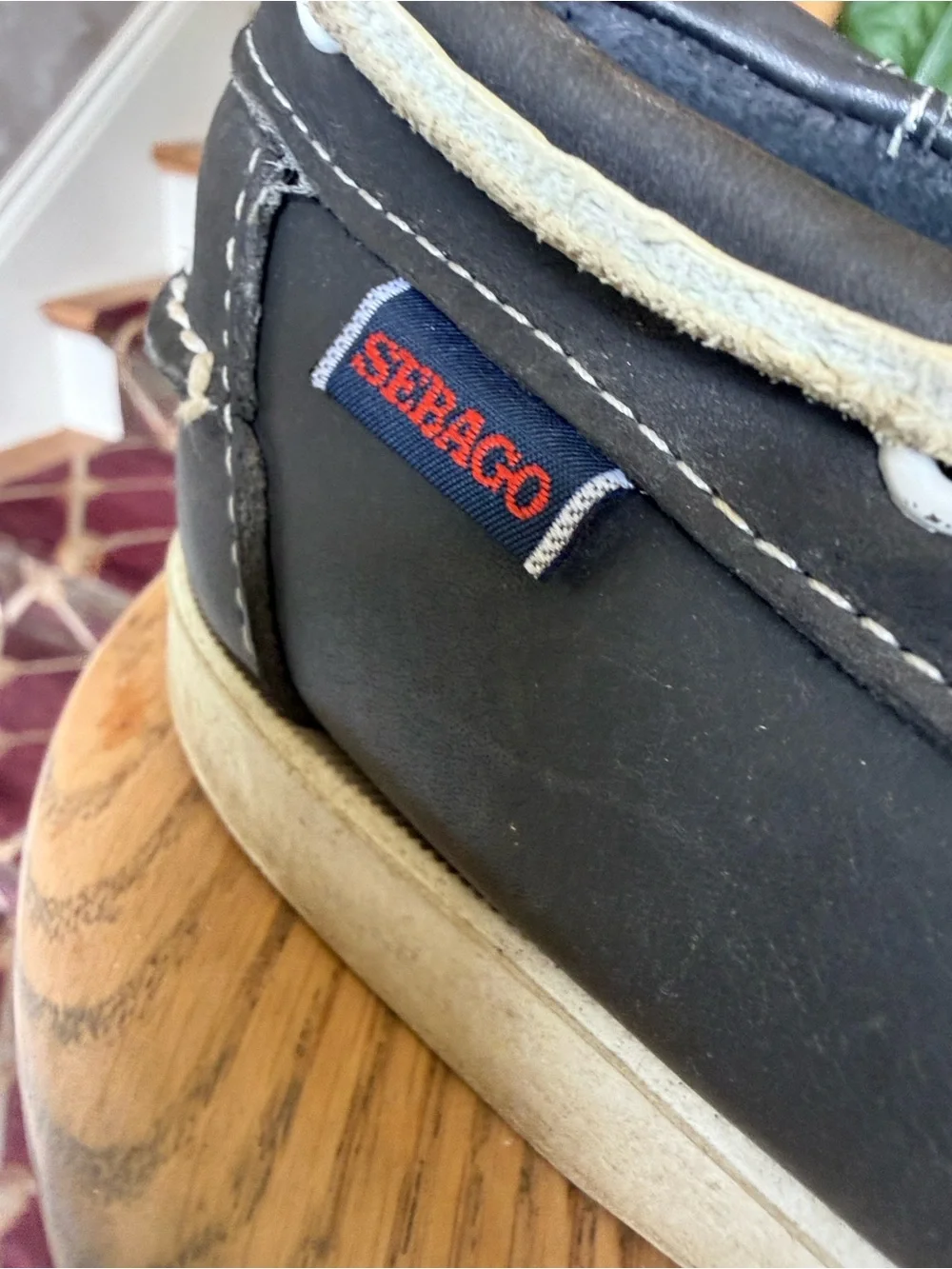 SEBAGO dock sides, Portland men’s boat shoe size 9 good condition black